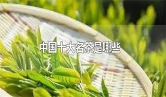 我國的十大名茶是什么，分別有哪些特點？